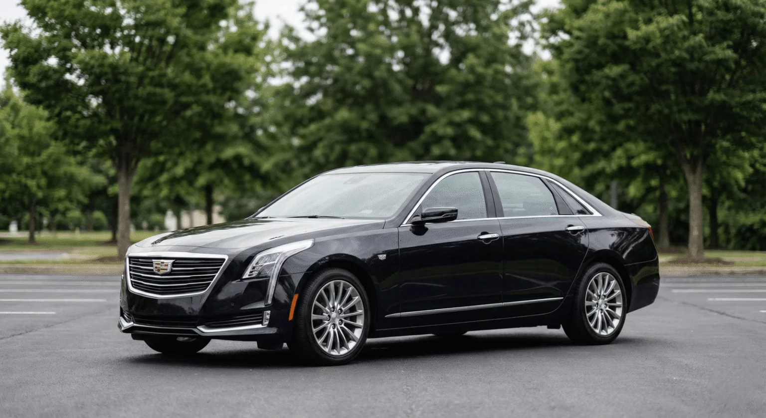 Black executive sedan for Denver airport and corporate transfers